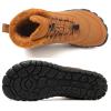 GTGVOEQV Winter Snow Boots Running Sneakers Non Slip Casual Barefoot Shoes Waterproof High Top for Travel Climbing Hiking (D528 brown, Adult, Women's, 7.5, Digital, US Shoe System, Wide Leg Pants) view 3