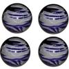 Bowlerstore Products EPCO Candlepin Bowling Balls - Marbleized - Purple, Grey & White (4 1/2 inch- 2lbs. 5oz.) 4 Balls view 1