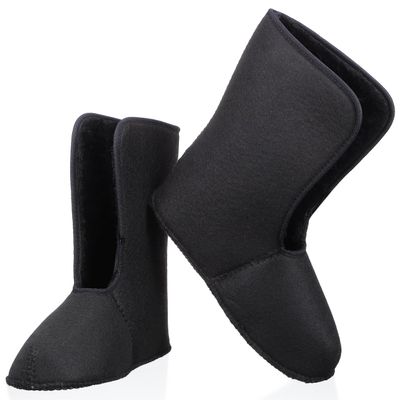 BCOATH 1 Pair Insulated Men's Winter Snow Boots Liner Warm Fleece-lined Boot Liners Cozy Soft Thermal Boot Socks for Outdoor Hiking Fishing