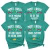 100 Quotes Most Likely to Christmas T Shirt, Christmas Family Matching Shirt, Sarcastic Funny Christmas Outfit, Xmas Pajamas Adult Kelly Green 3XLarge view 1