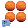 Bowlerstore Products EPCO Candlepin Bowling Balls - Neon Speckled - Orange (4 1/2 inch- 2lbs. 6oz.) - 4 Balls