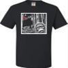 X-Large Black Mens Bigfoot Selfie with Santa Funny Christmas Sasquatch T-Shirt view 3