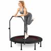 Trampoline, Portable Foldable Trampoline in-Home Mini Rebounder, Exercise Trampoline for Adults, 40" Max Load 330lbs (40" Black Adjustable Foam Handle) view 1