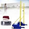 Volleyball Net for Backyard - Adjustable Portable Heavy Duty Volleyball Pole Set for Sports Ground Garden - Includes Frame Poles - 5-6.9ft Height