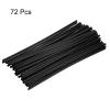 HARFINGTON 72pcs Spoke Skins Covers 0.2" Plastic Universal Dirt Bike Spoke Skin Wraps Bicycle Motorcycle Cycling Wheel Decoration Protector Spokes for 8"-21" Rims, Black view 3