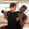 2 Pcs Dumbbells for Baby Mini 1.8x4.7 In Silicone Hand Weight Lifting Set for Fitness Exercise Funny Sport Toys for Toddlers (Black), Baby Dumbbell Toy view 2