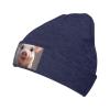 Beanie Hat Cute Pig Beanie Knitted Hat for Women Men Warm Winter Hat Knit Hat Navy Blue view 1