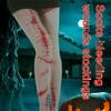 WDBAG Women Halloween Themed Tights with Blood Wound Print Realistic Horror Costume Accessory Pantyhose Stockings view 4