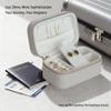 Betviv Premium Gray Travel Jewelry Case Bulk of 4 - Small Sophisticated Travel Jewelry Box Set for Women & Men, Compact Holder for Earrings, Rings, Minimalist Style, Perfect for Business Travel view 3