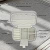 Betviv Premium Gray Travel Jewelry Case Bulk of 4 - Small Sophisticated Travel Jewelry Box Set for Women & Men, Compact Holder for Earrings, Rings, Minimalist Style, Perfect for Business Travel view 4