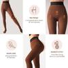 X-CHENG Fleece Lined Tights Sheer Women - Fake Translucent Warm Pantyhose Leggings Sheer Thick Tights for Winter view 2
