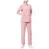 Dressnu Scrubs Set Nurse Suit Thin Spring and Summer Stretchy Quick Drying Overalls Pink M view 1