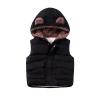 Toddler Baby Girls Boys Bear Ear Hooded Denim Waistcoat Jacket Boys Girls Kids Thicken Warm Winter Vest 2-6 Years URE29 view 1