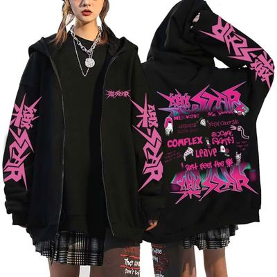 Outofgas SKZ Album STAR Hoodie Jacket Felix Hyunjin Bangchan Lee Know Zippered Sweatershirts Jacket
