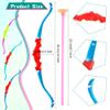 Restroma 12 Pack Kids Bow and Arrow Mini Bow Arrow Toy Plastic Archery Shooter Game for Boys Girls Outdoor Sport Fun Game Birthday Gifts view 2