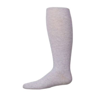 MeMoi Soft Pima Cotton Tights for Girls, Soft and Lightweight Opaque Tights for girls - Sizes 8 to 16, Stone Heather, 16