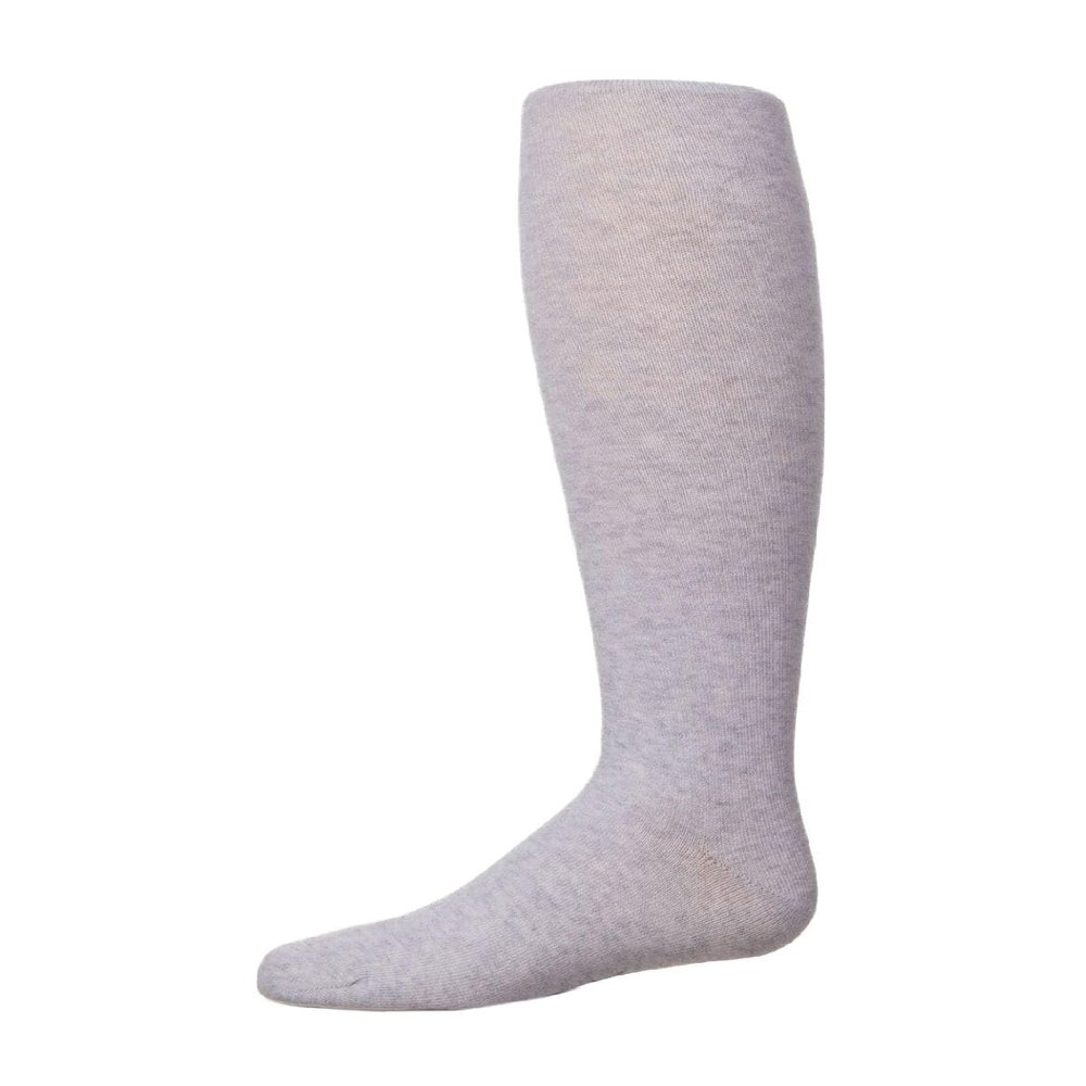 MeMoi Soft Pima Cotton Tights for Girls, Soft and Lightweight Opaque Tights for girls - Sizes 8 to 16, Stone Heather, 16