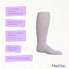 MeMoi Soft Pima Cotton Tights for Girls, Soft and Lightweight Opaque Tights for girls - Sizes 8 to 16, Stone Heather, 16 view 3