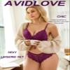 Avidlove Women Lingerie Set Lace Bralette and Panty Set Strappy Lace LingeriePurple,XXL view 3