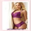 Avidlove Women Lingerie Set Lace Bralette and Panty Set Strappy Lace LingeriePurple,XXL view 4