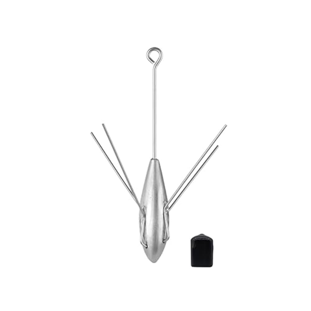 SagaSave Fishing Weight Equipment, Saltwater Surf Casting Catfish Sinkers, Beach Sea Ocean Sand Fishing Spider 3oz, Silver