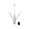 SagaSave Fishing Weight Equipment, Saltwater Surf Casting Catfish Sinkers, Beach Sea Ocean Sand Fishing Spider 3oz, Silver view 1