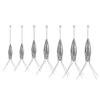 SagaSave Fishing Weight Equipment, Saltwater Surf Casting Catfish Sinkers, Beach Sea Ocean Sand Fishing Spider 3oz, Silver view 2