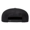 Custom Trucker Flatbill Hat YP 6006 Embroidered Your Text Snapback (Heather Grey/Black) view 2
