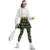 WHUVUMFY Women's High Waisted Four Leaves Skirted Leggings with Pockets for Yoga, Tennis, Badminton & More view 4