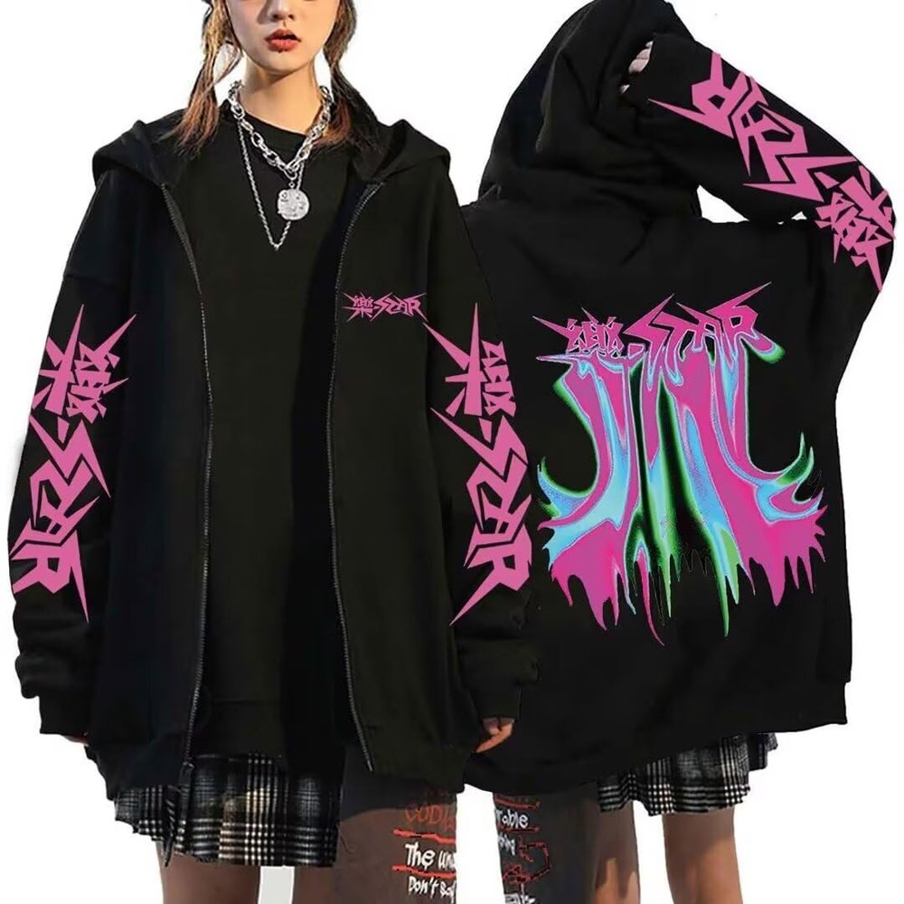 Outofgas SKZ Album STAR Hoodie Jacket Felix Hyunjin Bangchan Lee Know Zippered Sweatershirts Jacket