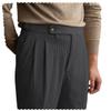 Garqia Clyon Men's Corduroy Pant Straight Fit Flat-Front Casual Business Pants for Party DinerGrey40W34L view 1