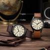 Getalia 18mm Italian Full-Grain Leather Watch Band, Quick Release,Coffee view 3
