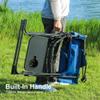 LET'S CAMP Oversized Reclining Director Chair 43.7" High Back with Side Table,Heavy Duty Camping Chair for Adults,Supports Up to 300lbs view 2