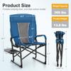 LET'S CAMP Oversized Reclining Director Chair 43.7" High Back with Side Table,Heavy Duty Camping Chair for Adults,Supports Up to 300lbs view 3
