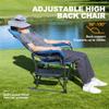 LET'S CAMP Oversized Reclining Director Chair 43.7" High Back with Side Table,Heavy Duty Camping Chair for Adults,Supports Up to 300lbs view 4