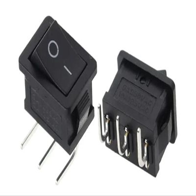 FXPCGZISH 100PCS KCD1-101 Switch ON-Off KCD1 15 * 21mm 2Pin3/4Pin Ship Type Switch 6A 250V 10A 125V 15X21 Rocker Switch Power Switch 21X15MM(3Pin ON-Off L-Type)