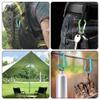 5pcs Aluminum Alloy Carabiner Spring Clip Hook Spring-Loaded Kettle Hook for Camping Hiking view 3