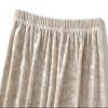 Beeblily Womens Winter Velvet Elegant Long Skirt Stretch High Waist Maxi Skirt Elastic Waist Pleated Skirt S view 2