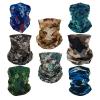 SMEHCF 8 Multipurpose Bandanas for Women Men Headband Balaclava Hair Head Scarf Face Half Airsoft Paintball Mask Neck Gaiters Breathable Washable Reusable Green Black White Digital Desert Camo view 1
