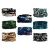 SMEHCF 8 Multipurpose Bandanas for Women Men Headband Balaclava Hair Head Scarf Face Half Airsoft Paintball Mask Neck Gaiters Breathable Washable Reusable Green Black White Digital Desert Camo view 2