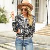 GOKKILRW Women Sparkly Sequin Crop Jacket Glitter Zipper Shiny Sparkle Outwear 90s Party Club Metallic Coats Concert Outfits view 4