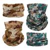 SMEHCF 12 Multipurpose Bandanas for Women Men Headband Balaclava Hair Head Scarf Face Half Airsoft Paintball Mask Neck Gaiters Breathable Reusable Washable Digital Forest Sky Desert Air Force Camo view 3