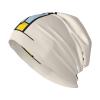 11 * 10.6 inch Adult Fashion Travel Knitted hat, Unisex Casual Daily Knitted hat, Mondrian abstractionism Small Animal Outdoor Sports Double-Layer hat Black view 1