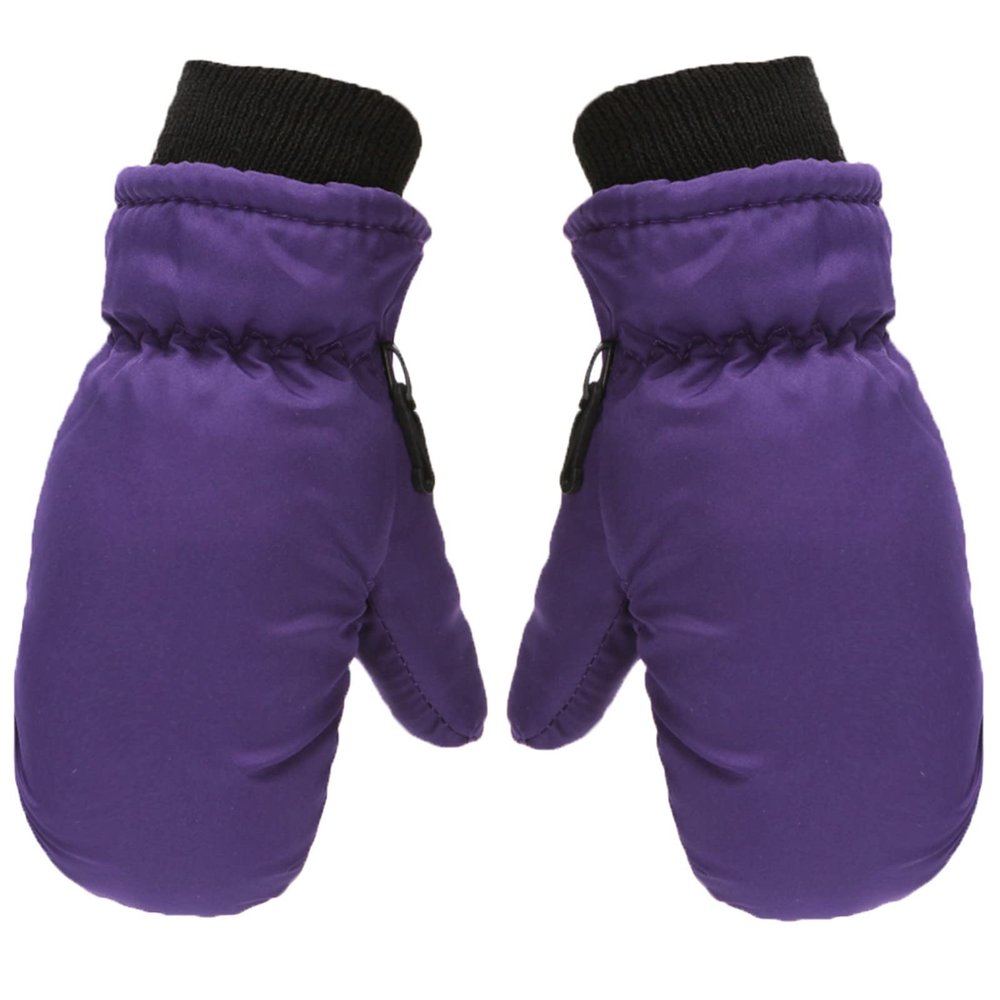 Kids Winter Gloves Children Toddlers Infant Boys Girls Solid Color Comfort Mittens Winter Gloves Kids Snow Gloves Winter (Dark Blue, 5-8 Years)