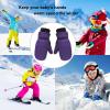 Kids Winter Gloves Children Toddlers Infant Boys Girls Solid Color Comfort Mittens Winter Gloves Kids Snow Gloves Winter (Dark Blue, 5-8 Years) view 4