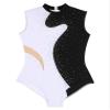 Freebily Women's Sleeveless Gymnastic Leotard Skating Dance Costume Acrobatics Bodysuit Tops Black XX-Large view 3