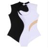 Freebily Women's Sleeveless Gymnastic Leotard Skating Dance Costume Acrobatics Bodysuit Tops Black XX-Large view 4