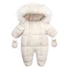 Betadog Cute Baby Boys Snowsuit New Baby Girls Winter Coat Toddler Clothes Baby Girls Boys (J-Beige, 6-12 Months) view 2