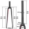 BSFHQS Bike Rigid Fork 700C Road Bikes Forks 28.6MM 1-1/8" Straight Tube Disc Brake Bikes Hard Fork Carbon Fiber Bikes Front Forks Quick Release 9 * 100MM QR(Gloss Black A) view 2