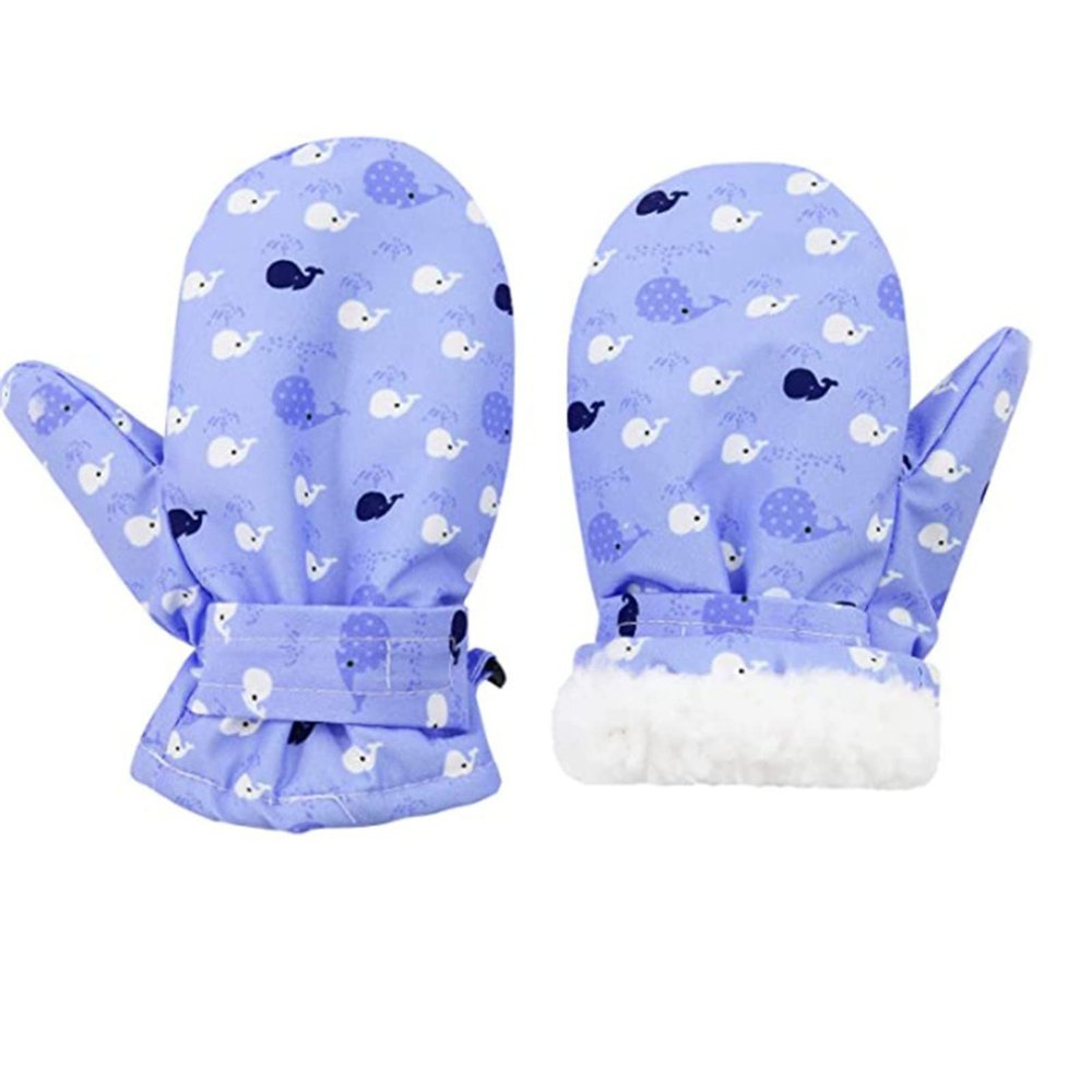 Kids Winter Gloves Baby Toddler Mittens Boys Girls Winter Outdoor Gloves Kids Easy-On Fleece Warm Mitterns Toddler Winter Gloves (G, 6-24 Months)